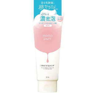BCL momopuri 日本進口直郵保濕護膚緊緻彈力肌膚乳酸菌神經酰胺 桃子保濕卸妝洗面乳 150g